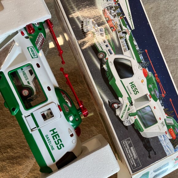 Hess 2001 Helicopter with Motorcycle & Cruiser – Lights & Sounds, NIB (hg/x) - Picture 1 of 16